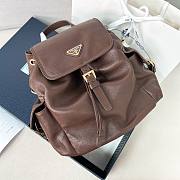 Prada Explore Medium Nappa Leather Backpack Sienna 1BZ080 - 29x27x12.5cm - 3