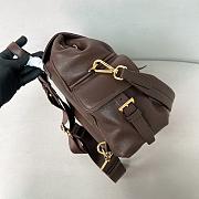 Prada Explore Medium Nappa Leather Backpack Sienna 1BZ080 - 29x27x12.5cm - 4