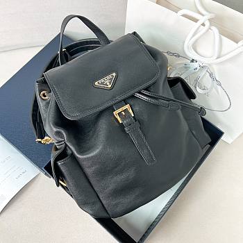 Prada Explore Medium Nappa Leather Backpack Black 1BZ080 - 29x27x12.5cm