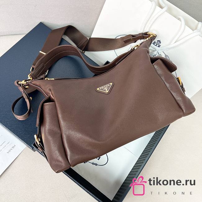 Prada Explore Large Nappa Leather Bag Sienna 1BC264 - 32x22x11.5cm - 1