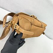 Prada Explore Medium Re-Nylon Shoulder Bag With Flap Brown 1BD394 - 30x14x10cm - 4