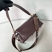 Prada Explore Medium Nappa Leather Shoulder Bag With Flap Sienna 1BD394 - 30x14x10cm - 5