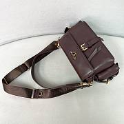 Prada Explore Medium Nappa Leather Shoulder Bag With Flap Sienna 1BD394 - 30x14x10cm - 2
