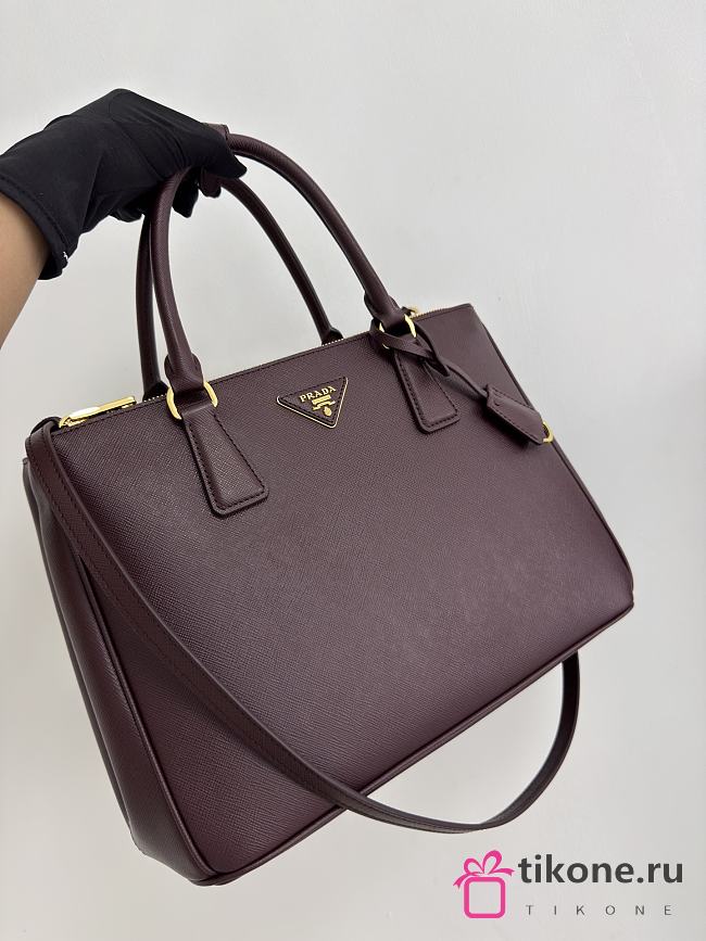Prada Galleria Large Saffiano Leather Bag Burgundy 1BA274 - 32x24x13.5cm - 1