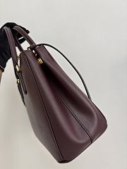Prada Galleria Large Saffiano Leather Bag Burgundy 1BA274 - 32x24x13.5cm - 6