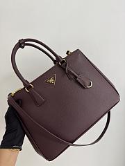 Prada Galleria Large Saffiano Leather Bag Burgundy 1BA274 - 32x24x13.5cm - 4