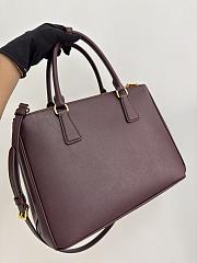 Prada Galleria Large Saffiano Leather Bag Burgundy 1BA274 - 32x24x13.5cm - 3