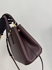 Prada Galleria Medium Saffiano Leather Bag Burgundy 1BA863 - 28x19.5x12cm - 6