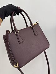 Prada Galleria Medium Saffiano Leather Bag Burgundy 1BA863 - 28x19.5x12cm - 3