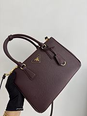Prada Galleria Medium Saffiano Leather Bag Burgundy 1BA863 - 28x19.5x12cm - 2