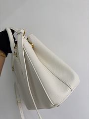 Prada Galleria Medium Saffiano Leather Bag White 1BA863 - 28x19.5x12cm - 5
