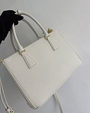 Prada Galleria Medium Saffiano Leather Bag White 1BA863 - 28x19.5x12cm - 4