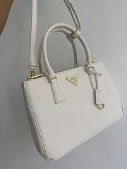 Prada Galleria Medium Saffiano Leather Bag White 1BA863 - 28x19.5x12cm - 3