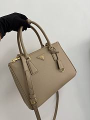 Prada Galleria Medium Saffiano Leather Bag Beige 1BA863 - 28x19.5x12cm - 5