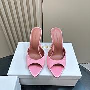Amina Muaddi Caroline 95 Crystal Slipper Greenn - 1