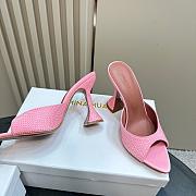 Amina Muaddi Caroline 95 Crystal Slipper Greenn - 6