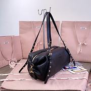 Miumiu Leather Bag Black 5BC190 - 35x18x18cm - 6