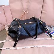 Miumiu Leather Bag Black 5BC190 - 35x18x18cm - 2