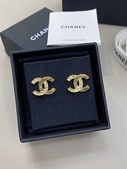 Chanel Earrings Metal, Strass Gold, Pearly White & Crystal - 2