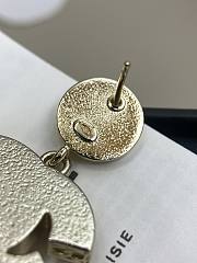 Chanel Pendant Earrings Metal & Resin Gold & Pearly Pink - 5