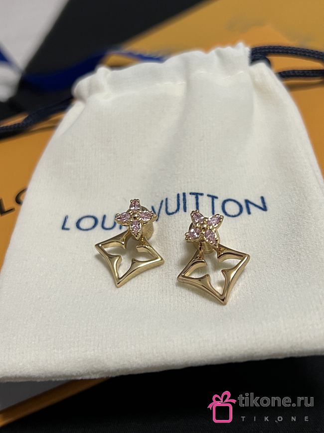 LV Flowergram Strass Earrings M03241  - 1