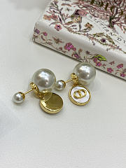 Dior Tribales Earrngs Gold Finish Metal - 6