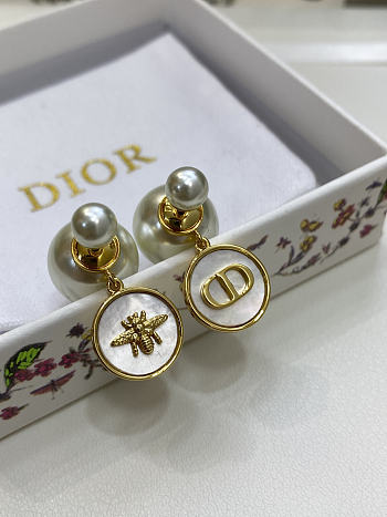 Dior Tribales Earrngs Gold Finish Metal