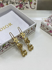 Lucky Dior Set of Barrettes Gold-Finish Metal and White  - 4