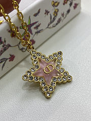 Dior Tribales Necklace Gold Finish Metal White Resin Pearls Silver Tone Crystals and Macaron Pink Glass - 5