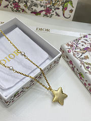 Dior Tribales Necklace Gold Finish Metal White Resin Pearls Silver Tone Crystals and Macaron Pink Glass - 4