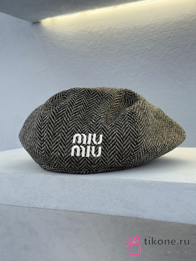 Miumiu Wool Hat in Gray - 1