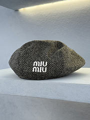 Miumiu Wool Hat in Gray - 1