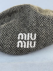 Miumiu Wool Hat in Gray - 3