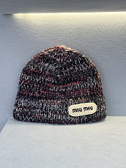 Miumiu Wool Blend Knit Beanie Multicolor - 1