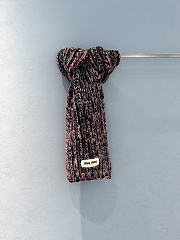 Miumiu Wool Blend Knit Scarf Multicolor - 4