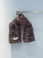 Miumiu Wool Blend Knit Scarf Multicolor - 3