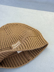 Miumiu Combo Beanie/Gloves Wool And Cashmere Camel Brown - 4