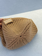 Miumiu Combo Beanie/Gloves Wool And Cashmere Camel Brown - 2