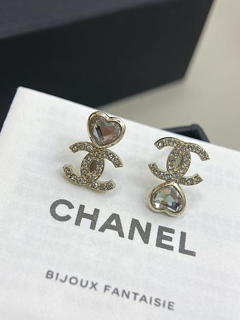 Chanel Heart Shaped Earrings