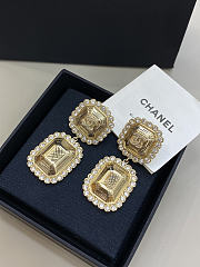 Chanel Clip-on Pendant Earrings Metal & Diamantés Gold & Crystal - 3