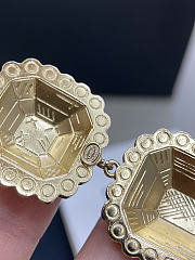 Chanel Clip-on Pendant Earrings Metal & Diamantés Gold & Crystal - 2