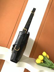 Givenchy Medium Voyou Bag In Shiny Leather Black Gold - 38x31x10cm - 2