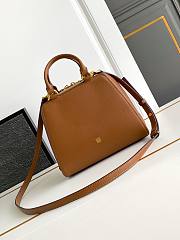 Givenchy Mini Antigona Cube Bag In Leather Brown - 22x19x13cm - 3
