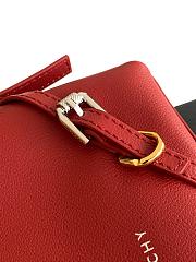 Givenchy Nano Voyou Bag In Shiny Leather Dark Red - 17x14x11cm - 6