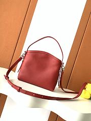 Givenchy Nano Voyou Bag In Shiny Leather Dark Red - 17x14x11cm - 2