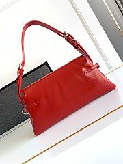 Givenchy Small P'tit Voyou Leather Bag Red - 32x15x9.5cm - 6
