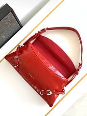 Givenchy Small P'tit Voyou Leather Bag Red - 32x15x9.5cm - 3