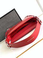 Givenchy Small P'tit Voyou Leather Bag Red - 32x15x9.5cm - 4