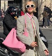 Bottega Veneta Large Andiamo Intrecciato Pink - 42x35x18cm - 5