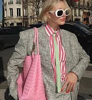 Bottega Veneta Large Andiamo Intrecciato Pink - 42x35x18cm - 4